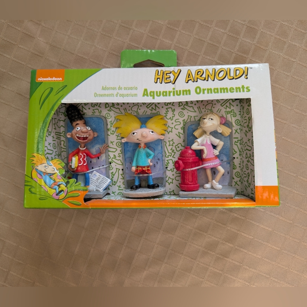 Nickelodeon Hey Arnold! Vibrant Character Aquarium Ornaments